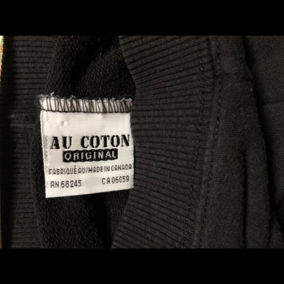 🖤🖤🖤 2/$75 AU COTTON Vintage Women’s Black Flare Sweatpants - Picture 3 of 3